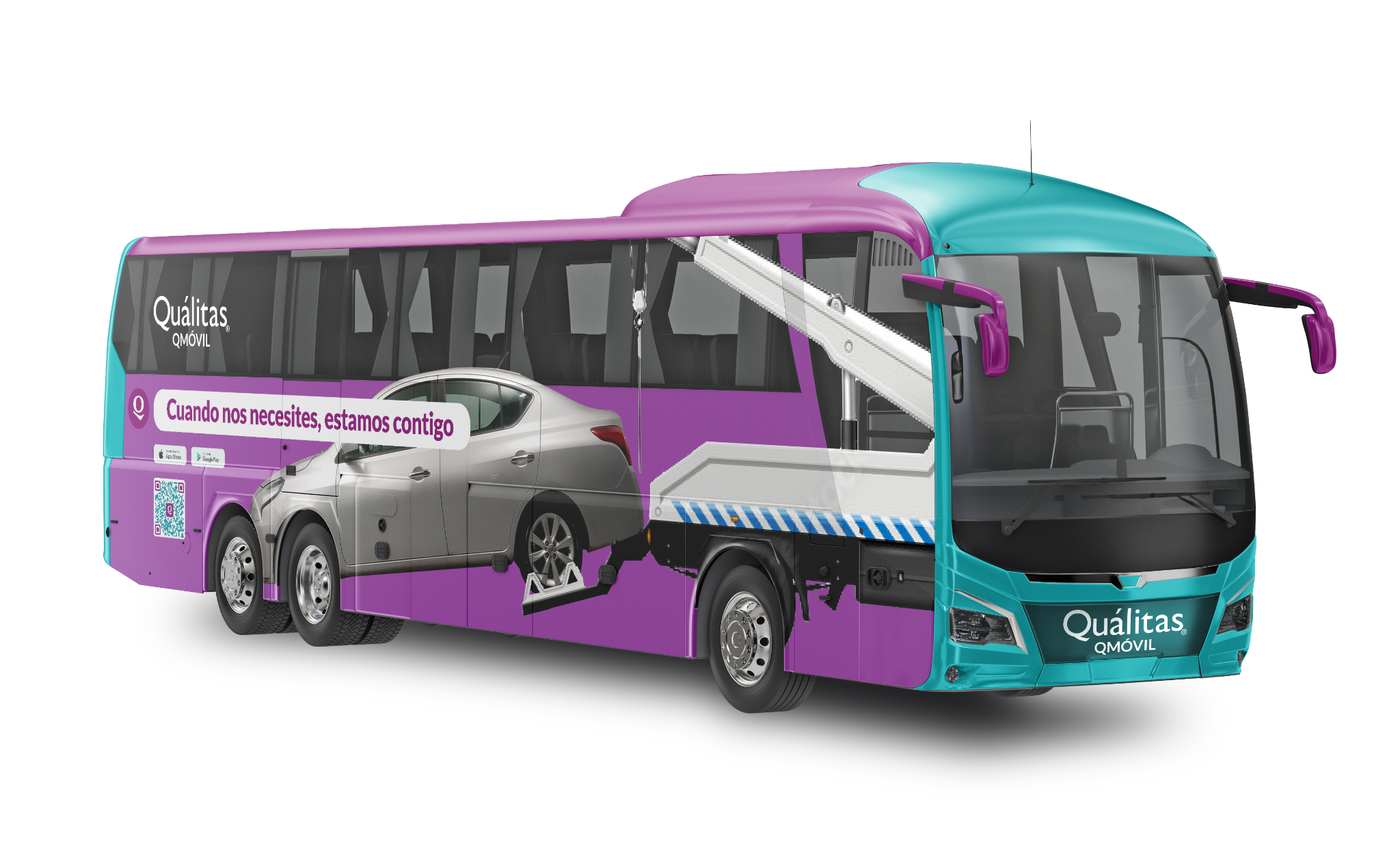 QMóvil — Publicidad exterior en transporte urbano CDMX