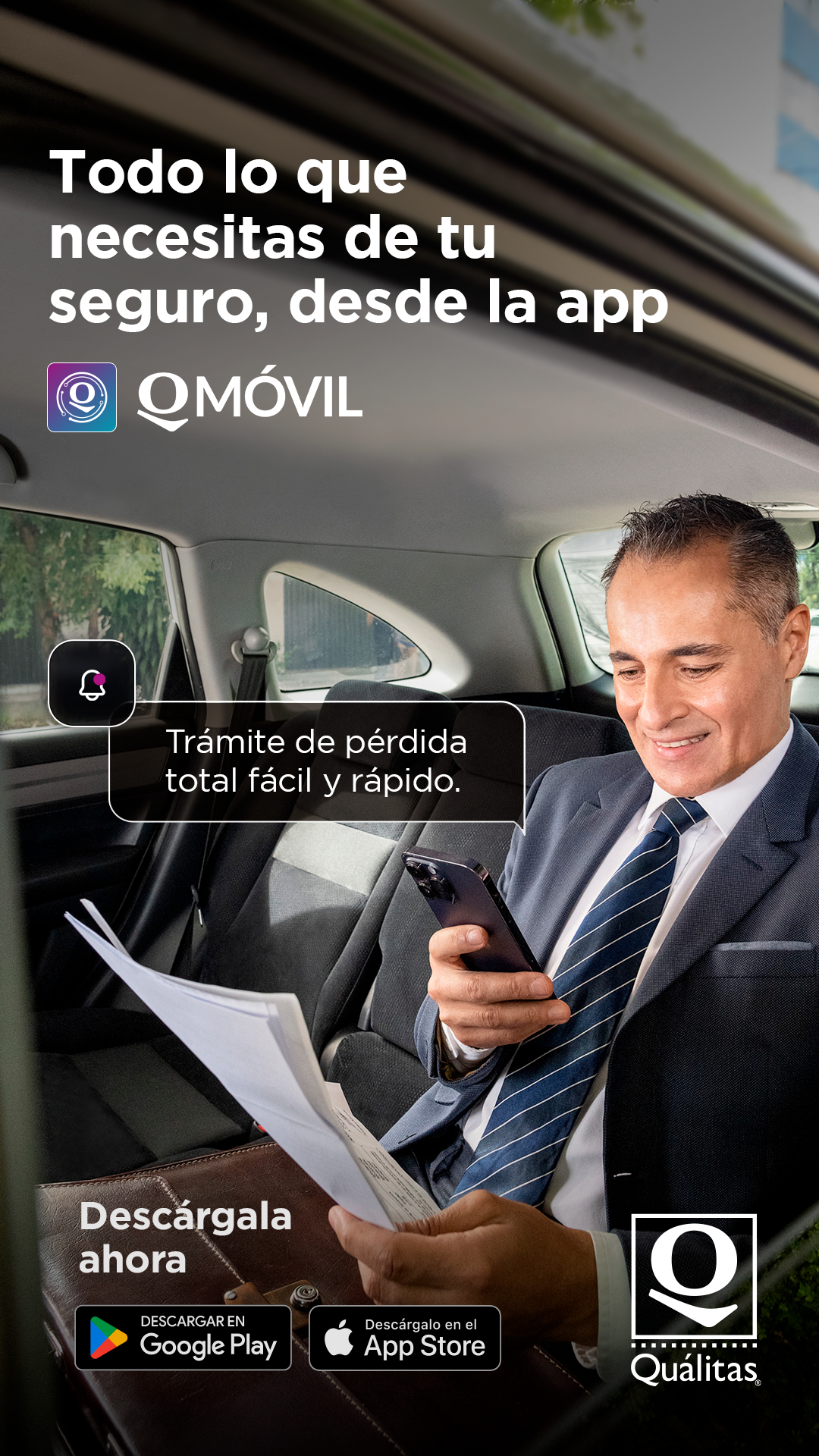Quálitas QMóvil app campaign